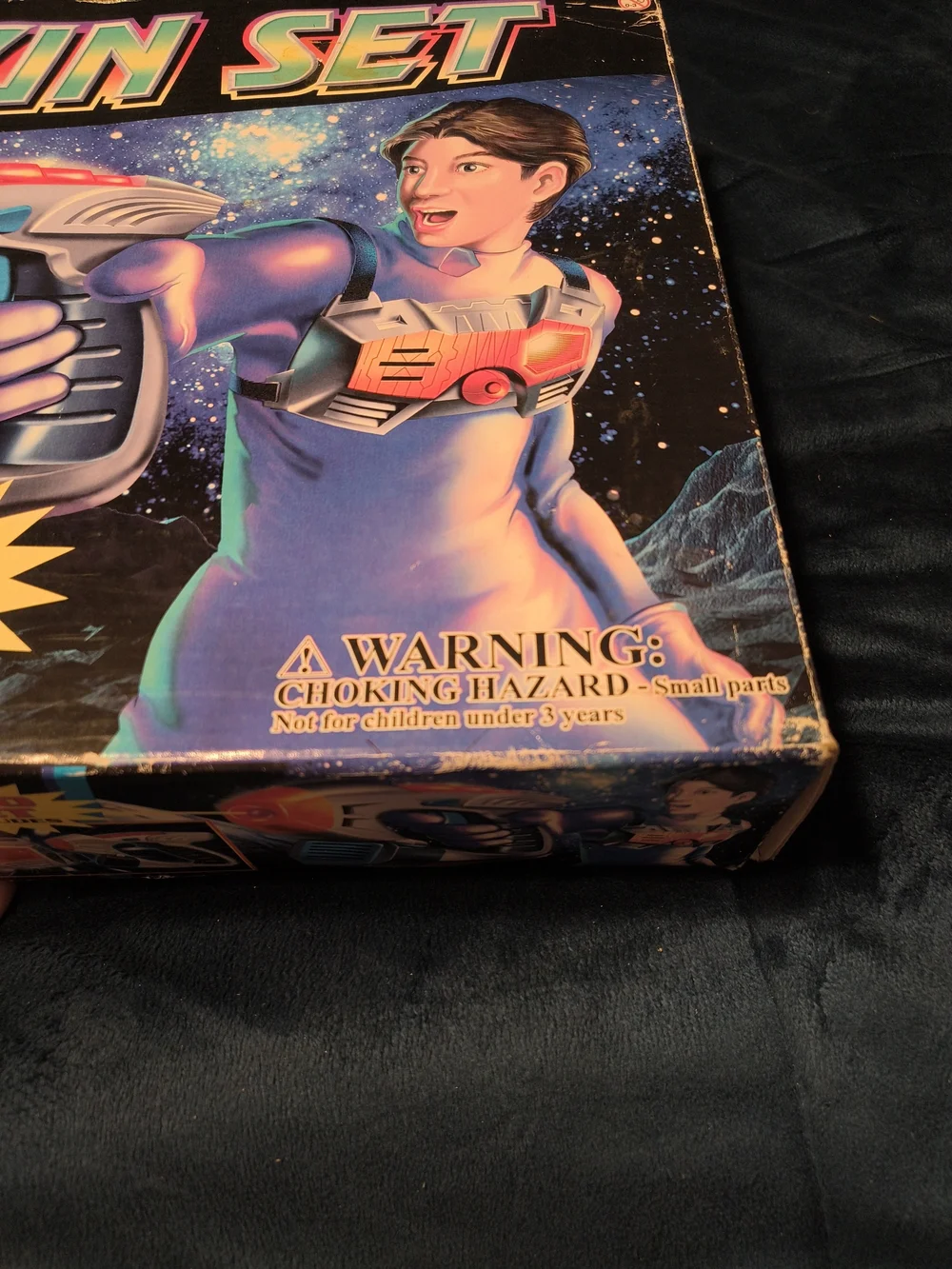 Vintage Laser Gun Set - Purple, Blue, Pink, Red, Black